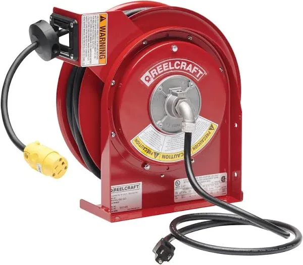 Reelcraft Heavy-Duty 45ft Power Cord Reel