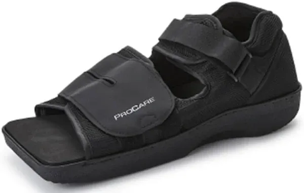 PROCARE Squared Toe Post Op Shoe, SIZE  Small Black 79-81233 - NEW