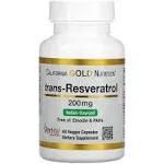 California Gold Nutrition, Trans-Resveratrol, Italian Sourced, 200 mg, 60 Veggie