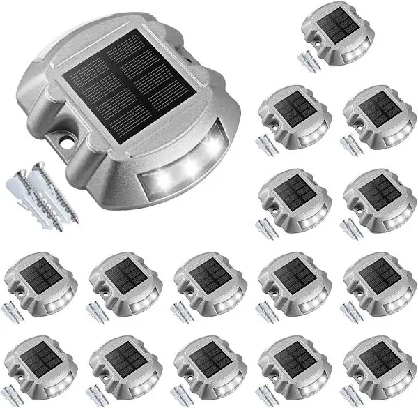 VOLISUN Solar Deck LED/WATERPROOF Lights 12-Pack