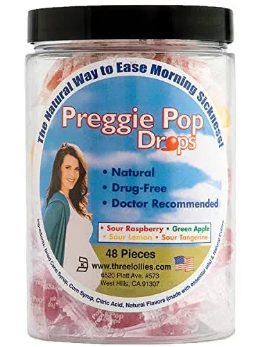 Preggie Pop Drops Morning Sickness Relief for Pregnant Women