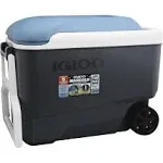 IGLOO MaxCold Roller Cooler 40 qt. Blue