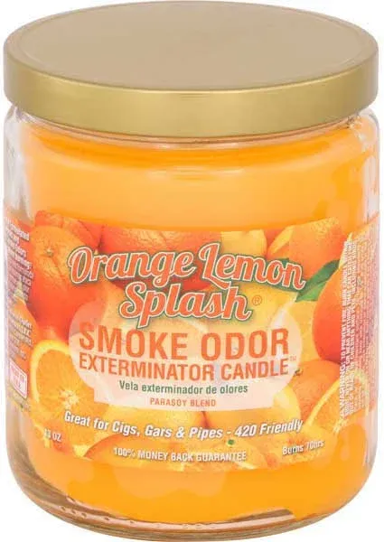 Smoke Odor Exterminator Candle Orange Lemon Splash 13 oz