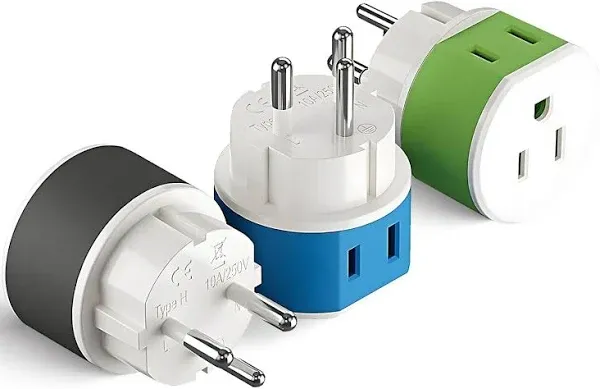 OREI Full European Travel Adapter Set