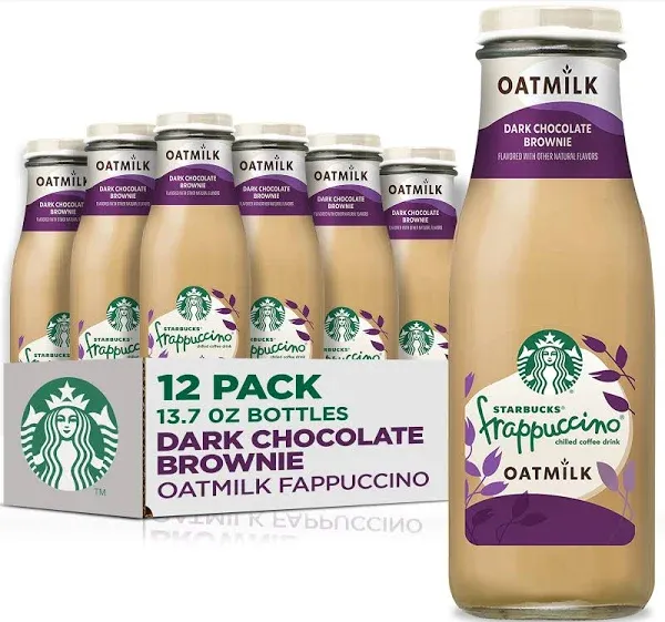 Starbucks Oatmilk Frappuccino Coffee Drink Dark Chocolate Brownie