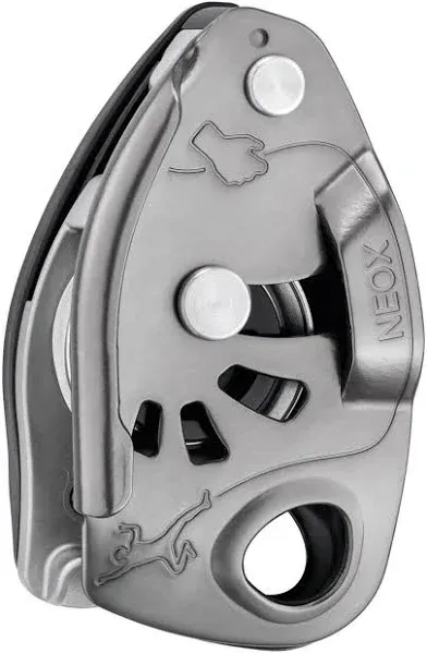 Petzl - Neox Belay Device - Light Gray