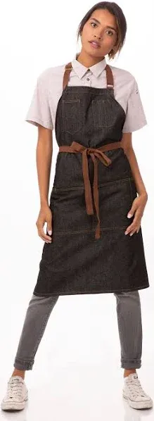  Unisex Memphis Bib Apron One Size Black