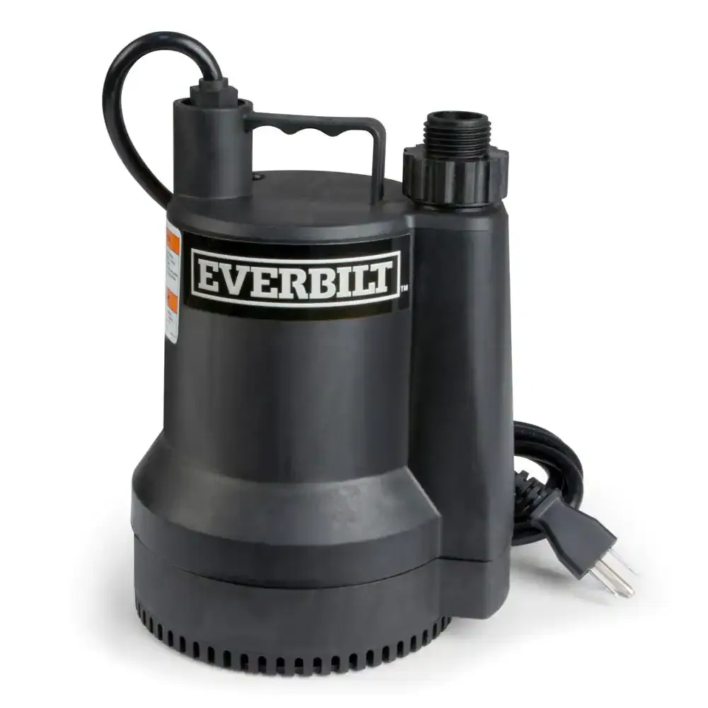 Everbilt CANADA 1/6 HP Portable Submersible Utility Pump