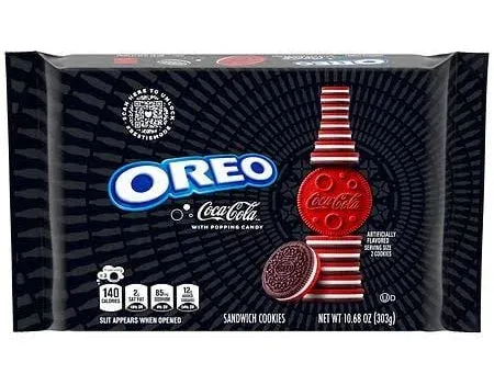 Oreo Coca Cola Oreos With Popping Candy  Limited Edition 10.68oz. Pkg. SEALED