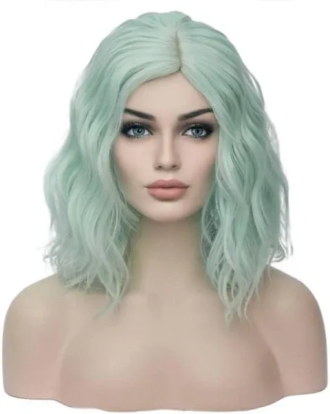 Unique Bargains Women's Halloween Curly wigs with wig Cap