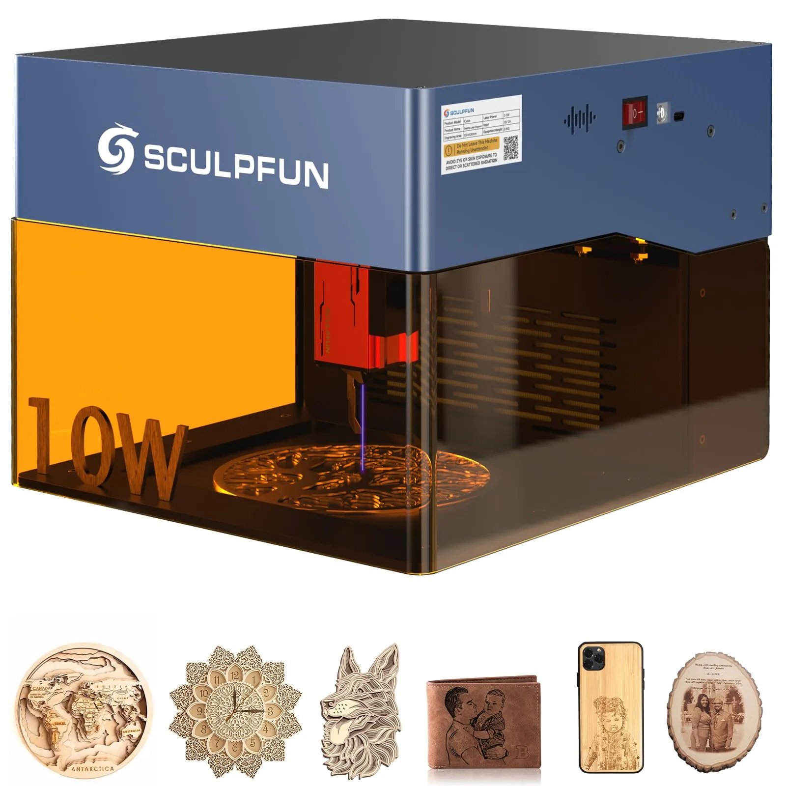 Sculpfun iCube Pro Max 10W Portable Laser Engraving Machine AU Plug