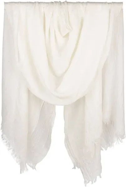 Womens Long Scarf in Solid Color, Light Weight Large Shawls Wrap for Beach Ou...