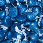 Hershey's Kisses Dark Blue Foil Candy Bulk Candy - Online Candy Store - Bulk Candy Online @ JustCandy.com