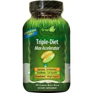 Irwin Naturals Triple Diet Max Accelerator Liquid Soft-Gels (0.71 lbs)