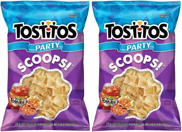 Tostitos Scoops Tortilla Chips Party Size Bag, 14.5 Oz