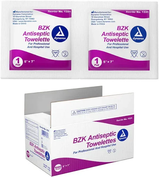 BZK Antiseptic Towelettes Dynarex