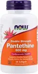 NOW Foods Pantethine, 600mg Double Strength - 60 softgels