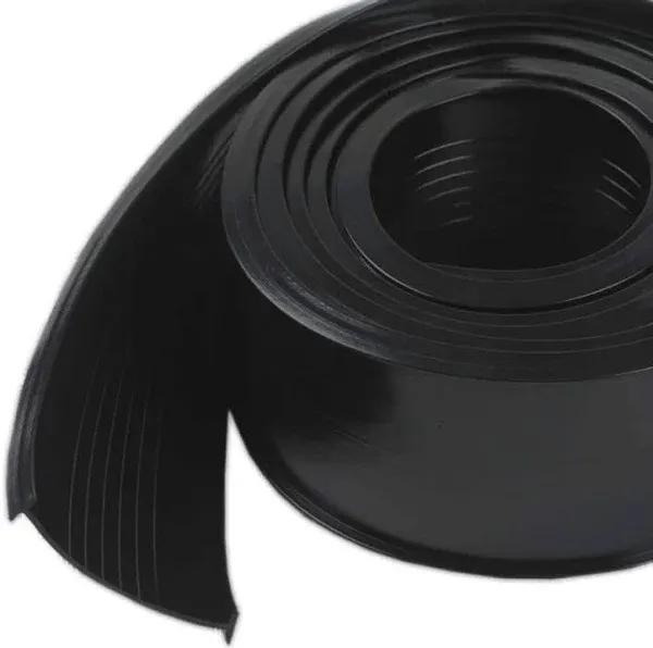 MD 08460 Garage Door Seal Bottom Vinyl Replacement Black 9&#039; x 2.5&#034; NEW