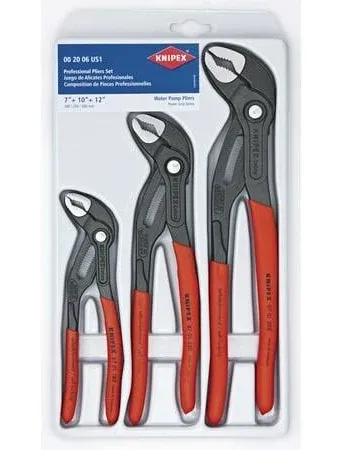 KNIPEX 00 20 06 US1 3 Piece Cobra Pliers Set