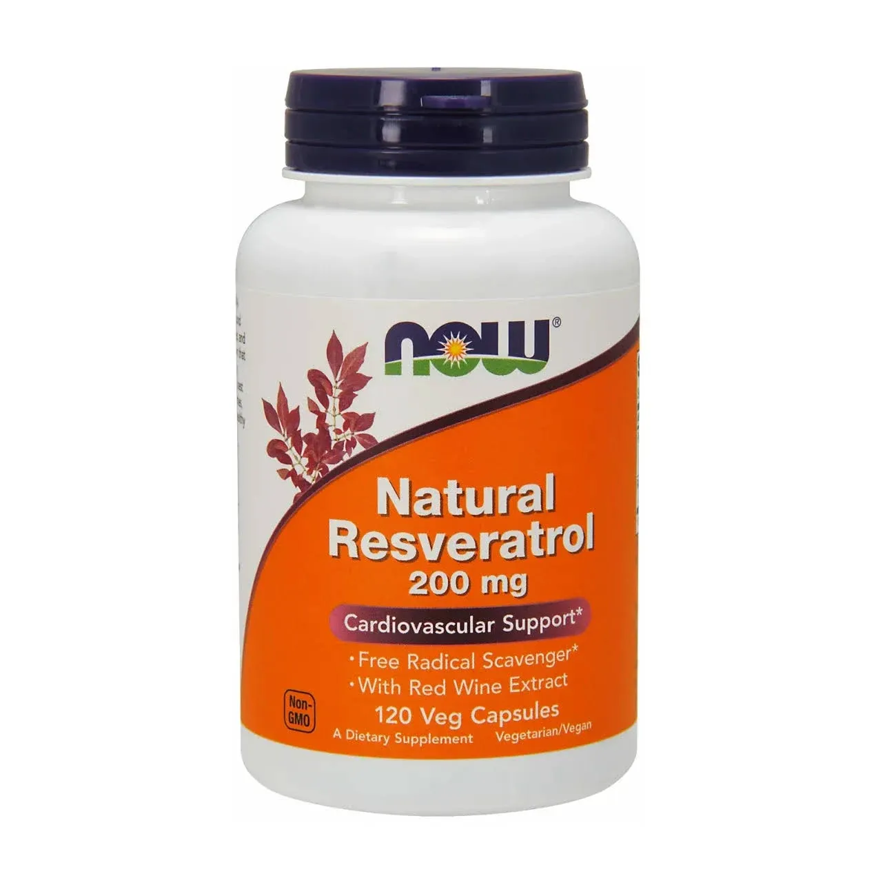 Now Foods, Natural Resveratrol, 200mg, 120 Veg. Kapseln