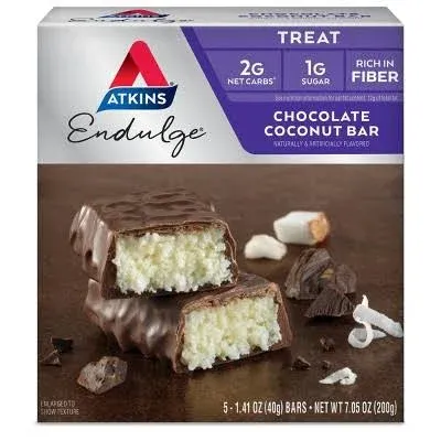 Indulge in Chocolate Coconut, Keto-Friendly Bars, 10-Pack