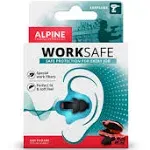 Alpine WorkSafe Ear Plugs Hearing Protection for DIY and Work - Reduce Machine noises and protect ears from Dust - Free Safety Cord - Comfortable Hypoallergenic Material - Reusable earplugs