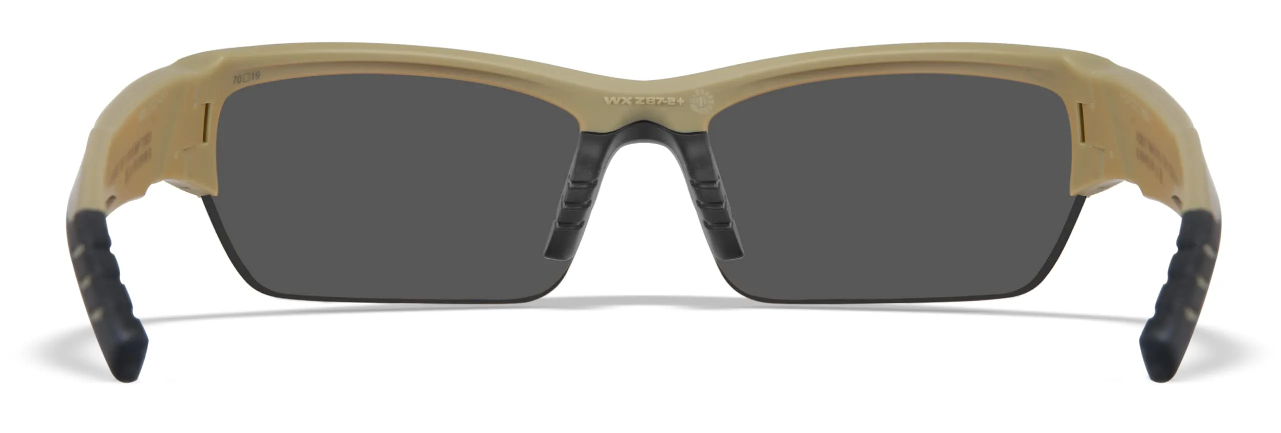 Wiley x WX Valor Sunglasses Clear, Smoke Grey, Light Rust Lenses