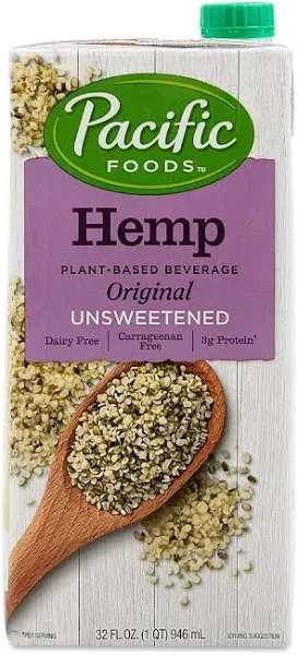 Pacific Foods Hemp Milk Unsweetened Original