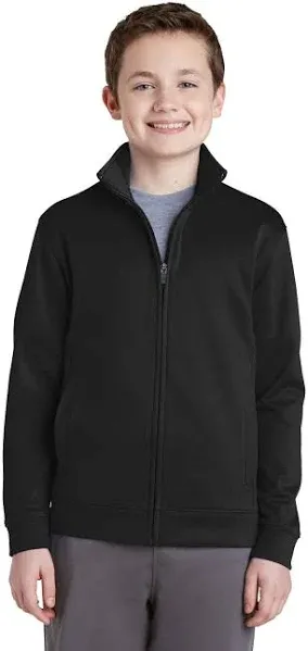 Sport-Tek Youth Sport-Wick Fleece Full-Zip Jacket