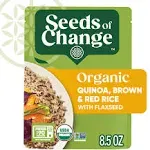 Seeds of Change Certified Organic Seven Whole Grains Rice, Organic Food, 8.5 oz Pouch (Pack of 6)