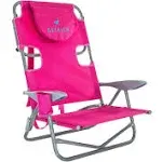 Ostrich On-Your-Back Backpack Beach Chair, Pink