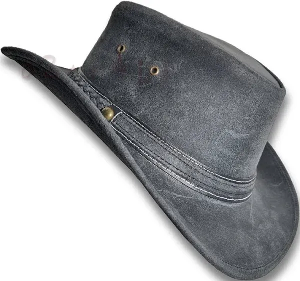 Leather HAT 【oZtrALa】 Australian Outback Western Cowboy Men Women Bushman HL31