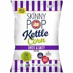 SkinnyPop Kettle Corn Sweet and Salty Popcorn, 5.3 Ounces (Pack of 12)