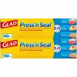 Glad Press N Seal Plastic Wrap, 2 PK./140 SQ. FT.