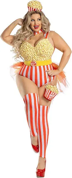 Party King Plus Size Popcorn Babe Women's Costume