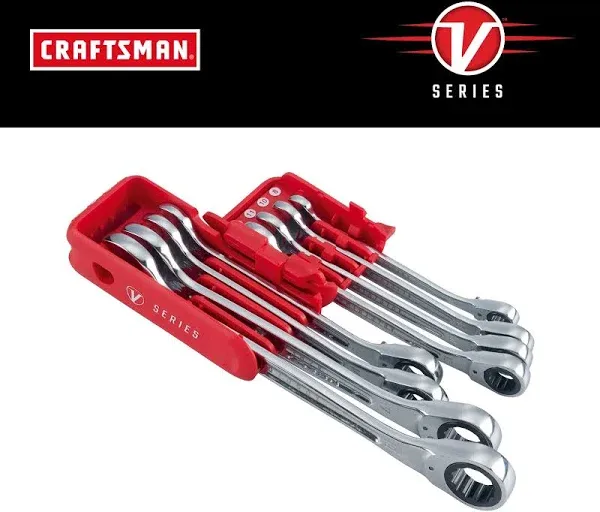 Craftsman V-Series CMMT87375V 8-Piece Metric Ratchet Wrench Set