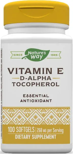 Nature&#039;s Way, Vitamin E, 400 IU, 100 Softgels