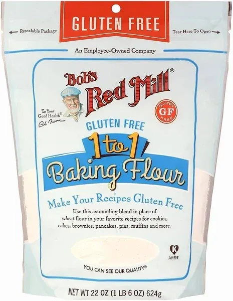 Bob's Red Mill Gluten Free 1-to-1 Baking Flour, 64-ounce (Pack of 4)