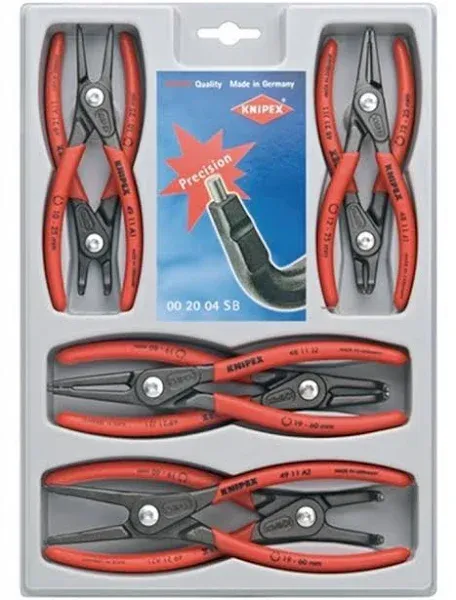 Knipex 8 Piece Precision Circlip Pliers Set