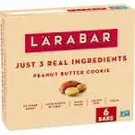 Larabar Fruit & Nut Bar, Peanut Butter Cookie - 6 pack, 1.7 oz bars