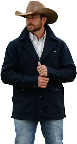 Miller Ranch By Cinch Men's Navy Wool Ranch Jacket DWJ2008003