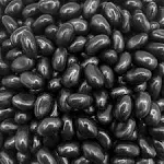 LaetaFood Black Licorice Jelly Beans Candy, Large Size (2 Pound Bag)