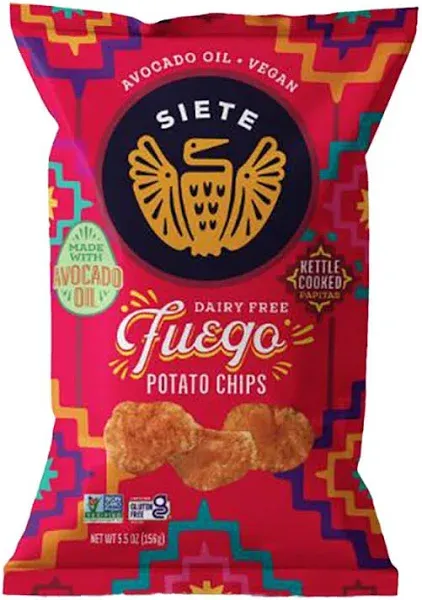 Siete Kettle Cooked Potato Chips Fuego 5.5 oz