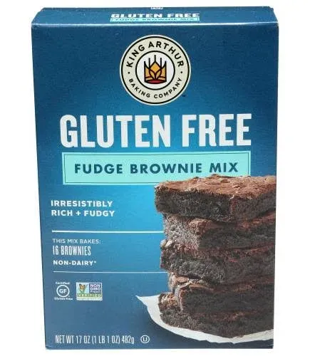 King Arthur Gluten Free Fudge Brownie Mix Gluten-Free Non-GMO Project Verifie...