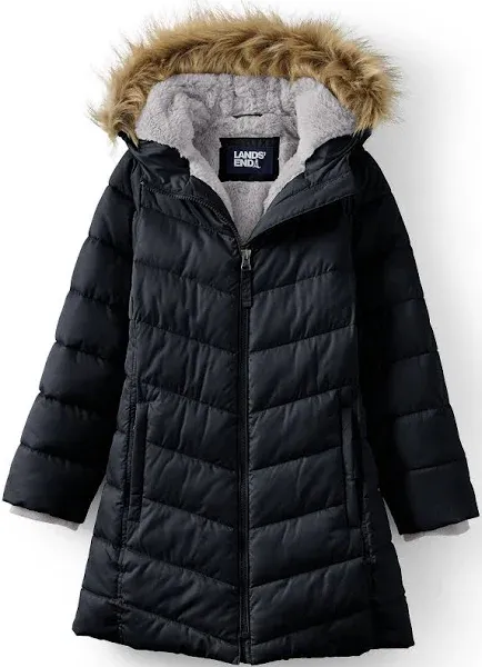 Lands' End Girls Fleece Lined Parka