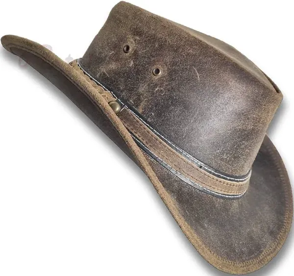 Oztrala Leather Western Cowboy Hat