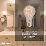 4 pack - Bulbrite 861373 (132520) 25W A19 Warm Amber Incandescent | Commercialbulbs.com