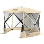 Clam Quick-Set Venture 9 x 9 ft Portable Outdoor Camping Canopy Shelter, Tan