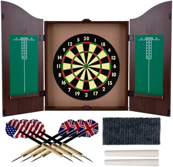 Trademark Games Dartboard Cabinet Set