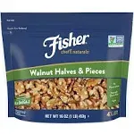 Fisher Chef's Naturals Walnut Halves & Pieces - 16 oz